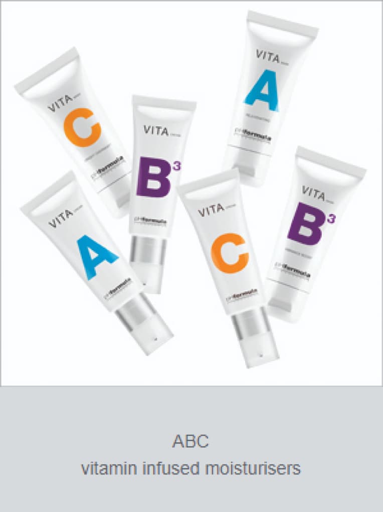 ABC vitamin infused moisturisers